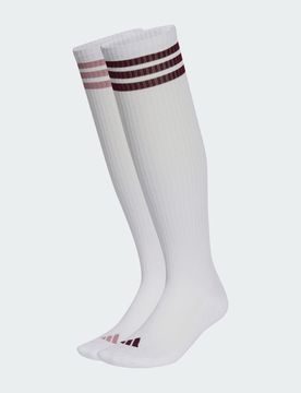 Confezione da 2 Paia di calzini al ginocchio 3 Strisce 37-39 White / Maroon / White / Magic Mauve