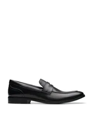 Leather Slip-On Brogues Black female