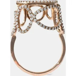 Anillo Bubbles de oro y diamantes