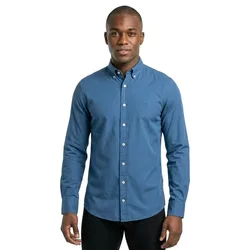 Camicia A Maniche Lunghe Ess Gmt Dyed Oxford Eton Blue 2XL