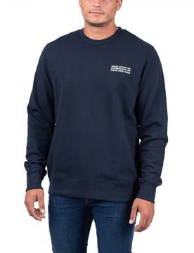 Hugh Info Sweatshirt Navy S Herren