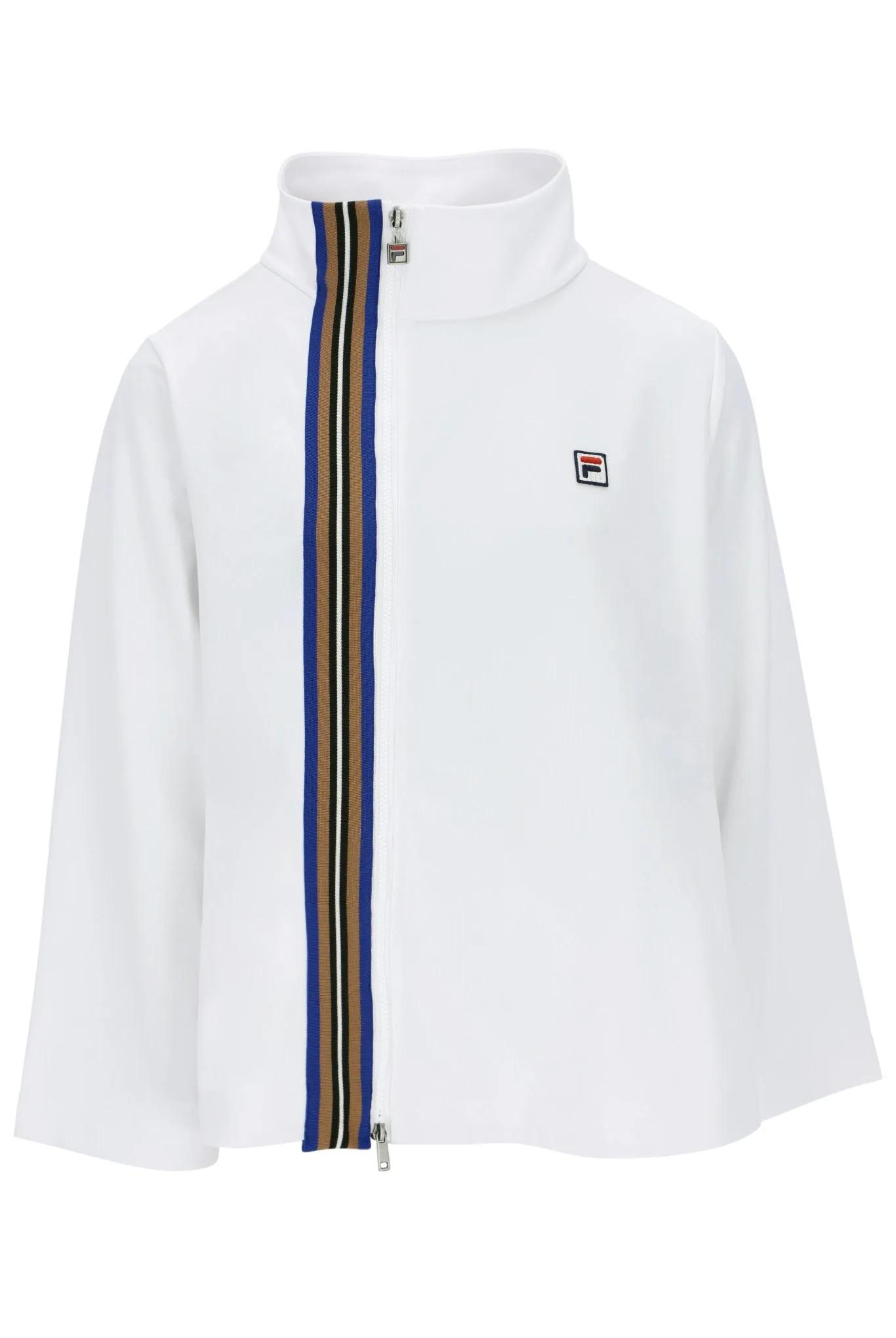 Flared Asymmetrical Track Top - XS - FILA - FashionsVida