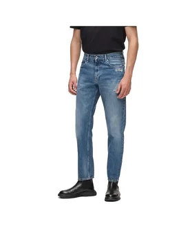 Karl Jeans Jeans Am10069 Tapered Fit Tinted Dark Blue Dstr 30 - Lagerfeld - FashionsVida