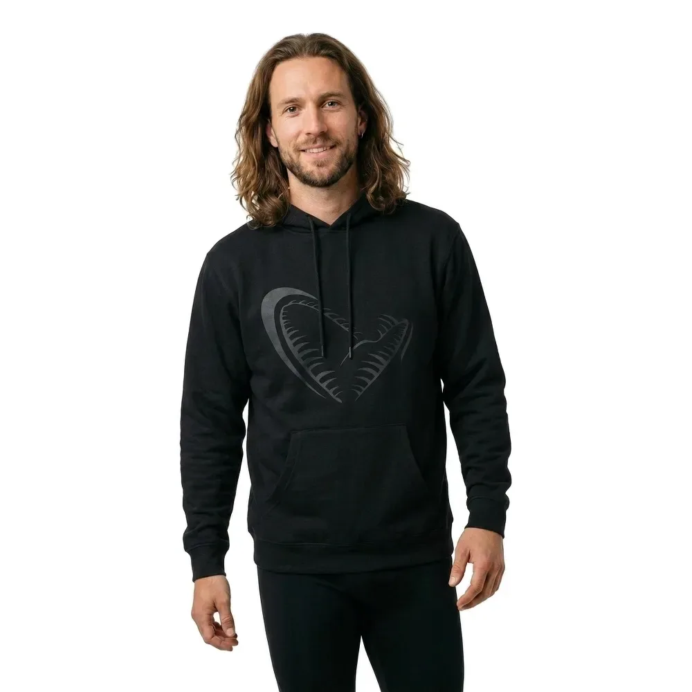 Savage Gear Jaw Hoodie Black S Men - Savage Gear - FashionsVida