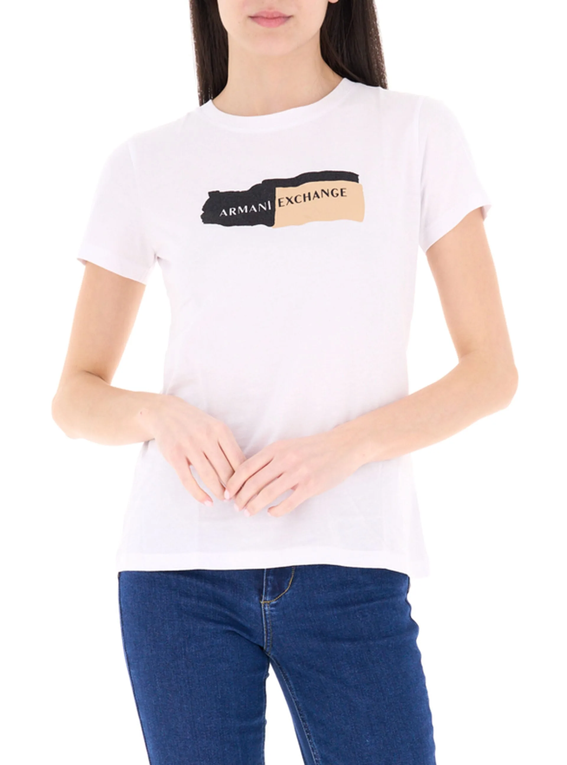 T-shirt girocollo BIANCO S - Armani exchange - FashionsVida