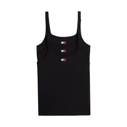 Maglietta Intima Tecnica Senza Maniche Uw0uw06658 3 Unità Black / Black / Black XS