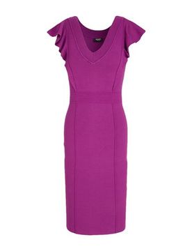 Midi-Kleid Damen Violett L,M,S,XS Damen