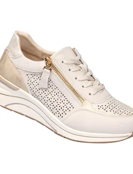 Bequem-Keilsneaker "Daniela" beige 40 Damen - wonderwalk - FashionsVida