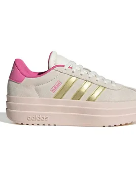 Scarpe Da Ginnastica Junior Vl Court Bold Off White / Gold Met / Pink Fusion EU 36 - Adidas - FashionsVida
