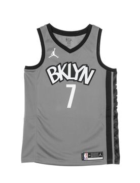 Canotta Basket Uomo Nba Swingman Jersey Jordan Statement Edition 2020 No 7 Kevin Durant Bronet Dark Steel Grey/black
