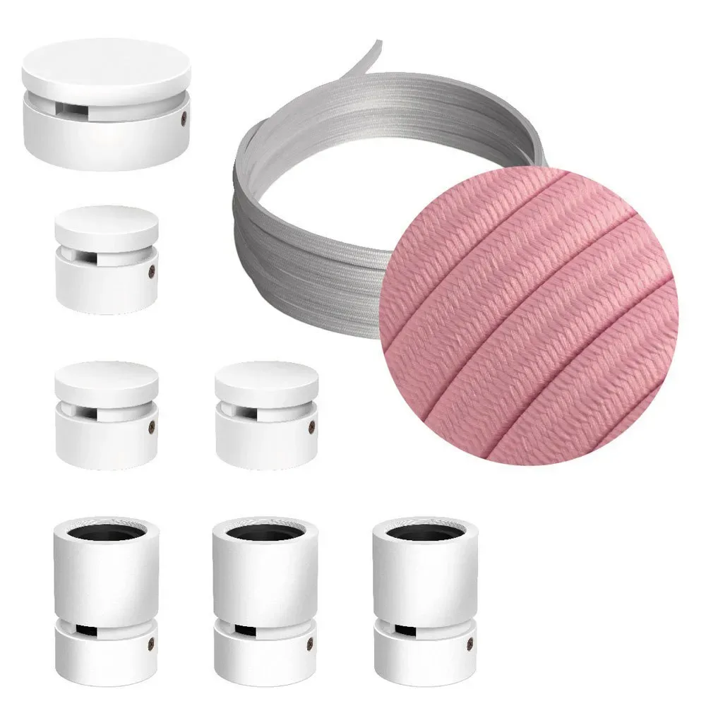 Cables Kit D´éclairage Linear Filé System Cm16 5 M 7 Unités White / Pink One Size - Creative - FashionsVida