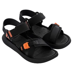 Rt Papete Sandals Black / Orange UK 9 Men