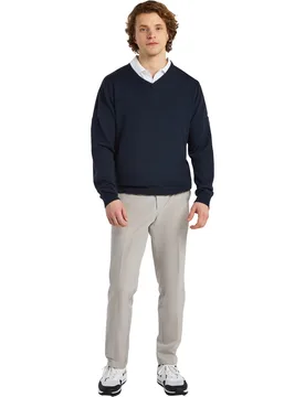Pullover Classic V-Neck, navy xxl - Cross - FashionsVida