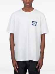 T-shirt bianco uomo stampa posteriore