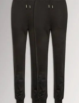 Women's Tall 2 Pack Basic Joggers Pants in Black Size: 8 - Black - Size: 8 - Long tall sally - FashionsVida