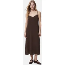 Vestido largo de tirantes de mujer