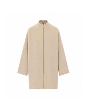 Cappotto con chiusura zip frontale