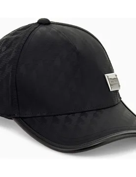 Gorra de hombre en nylon con logos - Emporio Armani - FashionsVida