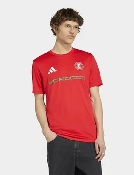 Mens Maglia Coppa Del Mondo Fifa 26 Marocco - Rosso, rosso rosso Uomo taglia 2XL - Adidas - FashionsVida