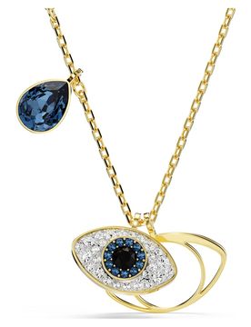Pendente Symbolica, Evil eye, Blu, Finitura oro 18K OS