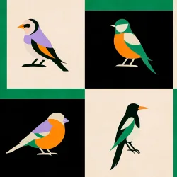 Papel pintado TNT Like a Bird de la colección Coco Davé ColortheraPills de Coordonné