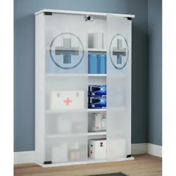 VCM Medizinschrank "Honula" Weiß