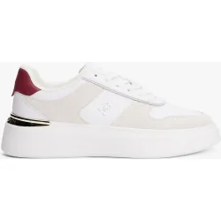 Zapatillas de mujer de piel con logotipo TH