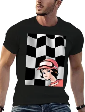 Trixie Speed Racer Checkered Flag! T-Shirt Classic Print Short Sleeve Shirt - Aliexpress - FashionsVida