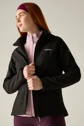 Women's Deyana Relaxed Softshell Jacket in Black Size: 12 - Black - Size: 12