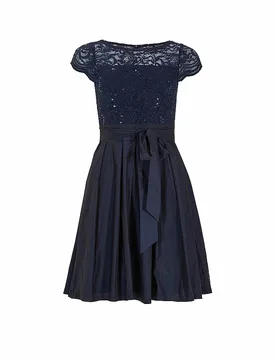 Robe de cocktail bleu marine 40 - Swing - FashionsVida