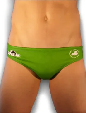 Ireland Swimming Brief White / Green L Men - TURBO - FashionsVida