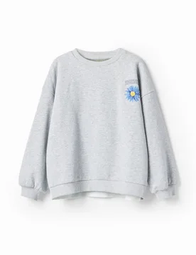 Sweat-shirt oversize à illustration fleur BLACK M female - Desigual - FashionsVida