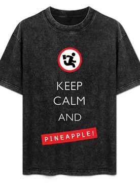 Keep Calm and Pineapple! T-Shirt Casual Lightweight Short Sleeve Top - Aliexpress - FashionsVida