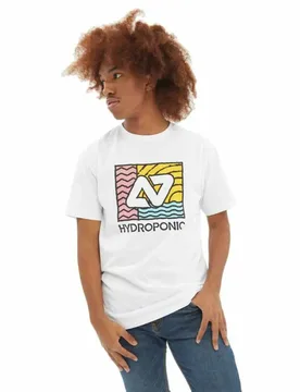 T-shirt à Manches Courtes Swell White S - Hydroponic - FashionsVida