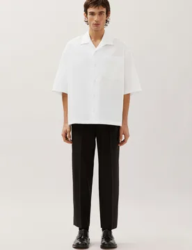 Oversized Resort Hemd aus Baumwolle Weiß L - Seidensticker - FashionsVida
