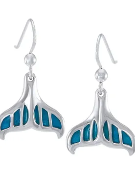 Orecchino Whale Tail Long Hook