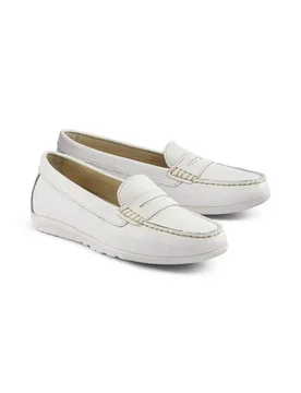 Bequem-Mokassin Flexibel - Weiß - female - Size: 39 - Avena - FashionsVida