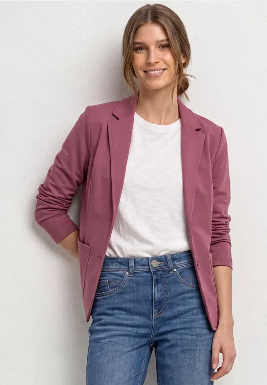 Basic Blazer in Unifarbe female Rosa - Street One - FashionsVida