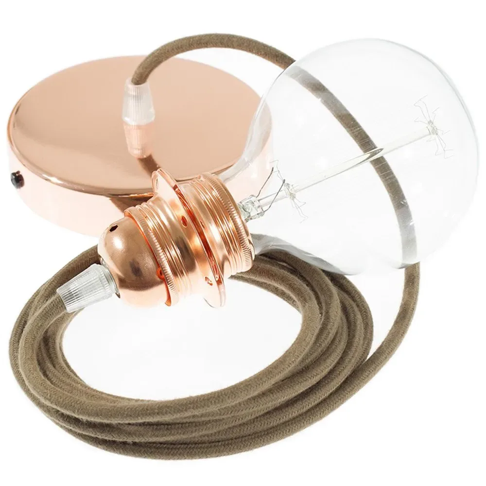Cables Lampe Suspendue Pendel Pour Abat-jour Rc13 1 M Brown / Copper One Size - Creative - FashionsVida