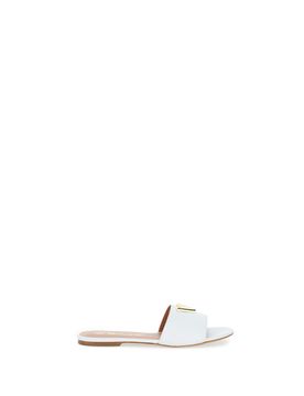 Ciabatte in pelle BIANCO 36
