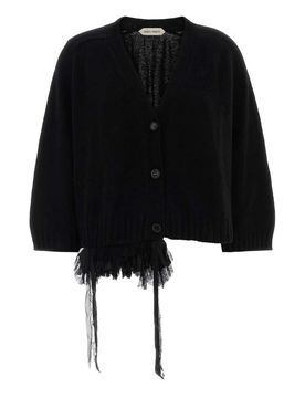 Cardigan con volant