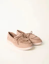 Tassel Detail Loafers - UK 8 (EU 41) / STONE - female