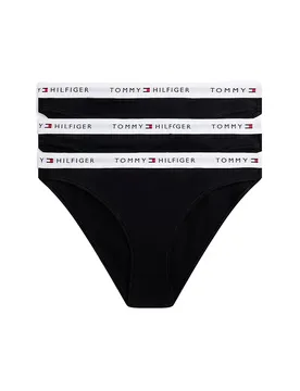 Slip Da Donna Uw0uw062 3 Unità Black / Black / Black S
