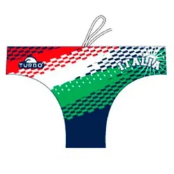 Italy Flash Swimming Brief Green / Red L Men