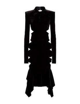 Vestido midi Mujer Negro 38 Mujer