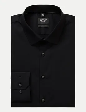 Olymp Slim-Fit Hemd Schwarz 42 - Olymp - FashionsVida