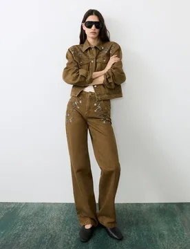 Jeans con pedrería de mujer - Tintoretto - FashionsVida