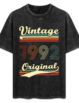 Vintage 1992 original 31 years old birthday T-Shirt Summer Fashion Casual Tee Shirt - Aliexpress - FashionsVida