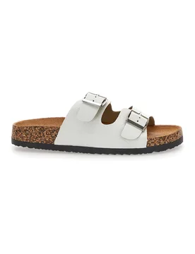 Ciabatte Bianche Con Fasce Regolabili 14227 37 - ME & ME - FashionsVida