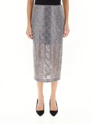 Gonna con paillettes LIU JEANS GRIGIO 42
